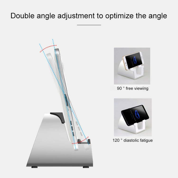 Plastic Version Universal Mobile Phones Tablet PC Desktop Bracket Live Bracket(White) - Desktop Holder by PMC TechLife | Online Shopping South Africa | PMC TechLife