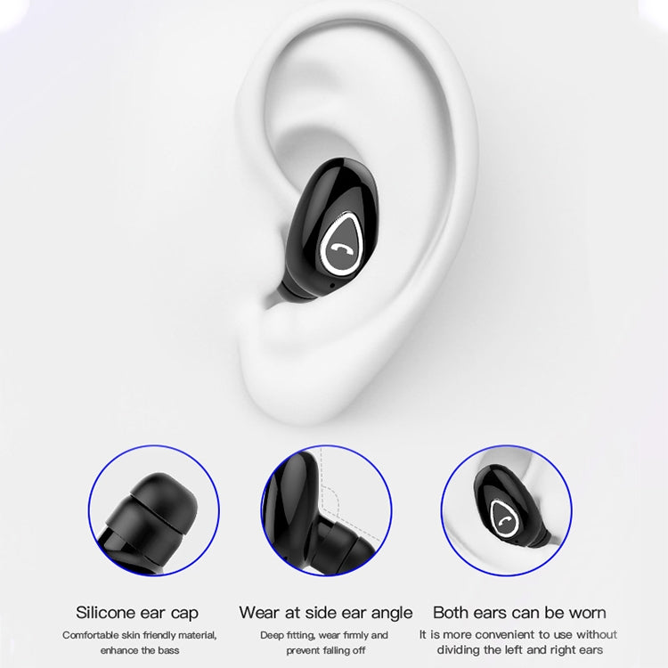 YX01 Sweatproof Bluetooth 4.1 Wireless Bluetooth Earphone with Charging Box, Support Memory Connection & HD Call(Black) - Bluetooth Earphone by PMC TechLife | Online Shopping South Africa | PMC TechLife