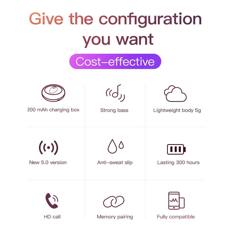 YX01 Sweatproof Bluetooth 4.1 Wireless Bluetooth Earphone with Charging Box, Support Memory Connection & HD Call(Black) - Bluetooth Earphone by PMC TechLife | Online Shopping South Africa | PMC TechLife