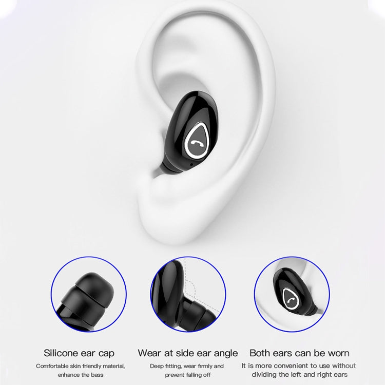 YX01 Sweatproof Bluetooth 4.1 Wireless Bluetooth Earphone with Charging Box, Support Memory Connection & HD Call(Rose Gold) - Bluetooth Earphone by PMC Jewellery | Online Shopping South Africa | PMC Jewellery