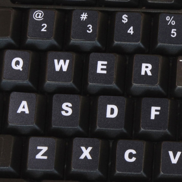 Keyboard Film Cover Independent Paste English Keyboard Stickers for Laptop Notebook Computer Keyboard(Black) - Silicone / Sticker by PMC TechLife | Online Shopping South Africa | PMC TechLife
