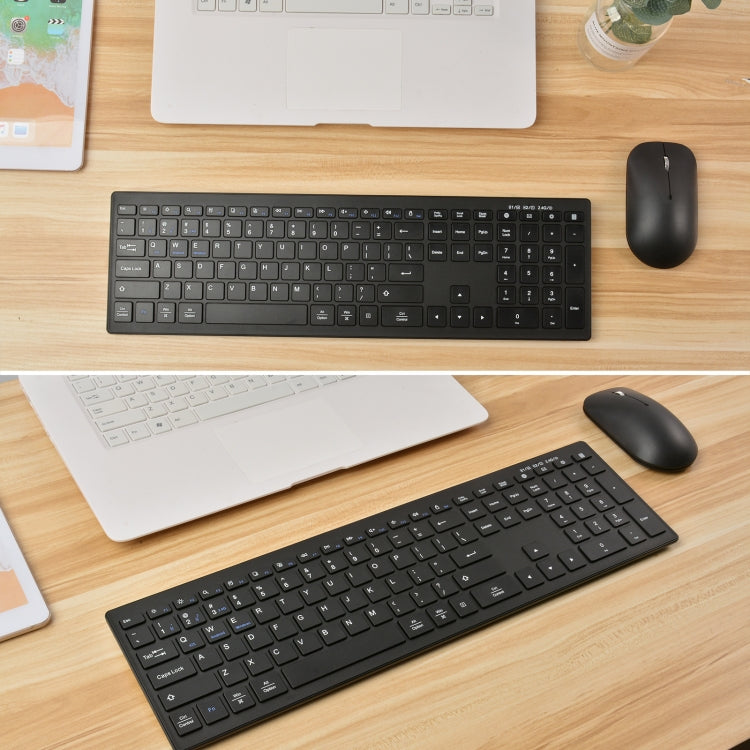 169 2.4Ghz + Bluetooth  Dual Mode Wireless Keyboard + Mouse Kit, Compatible with iSO & Android & Windows (Black) - Wireless Keyboard by PMC Jewellery | Online Shopping South Africa | PMC Jewellery