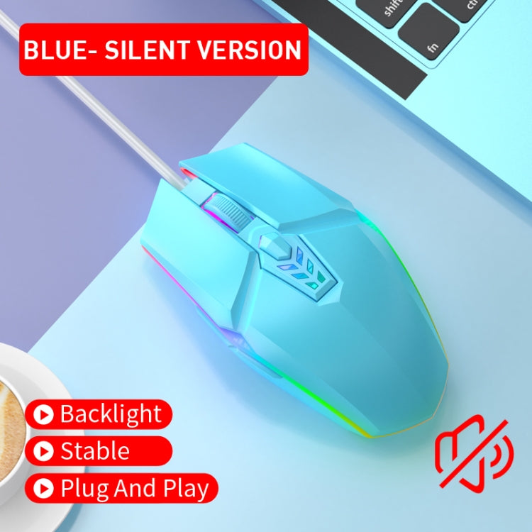 S700 Colorful Light USB Wired Office Gaming Mouse (Blue) - Wired Mice by PMC TechLife | Online Shopping South Africa | PMC TechLife | Buy Now Pay Later Mobicred