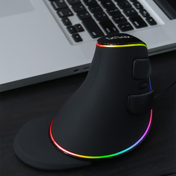 DELUX M618 Plus RGB Wired Optical Mouse Ergonomic Vertical Mouse 4000DPI - free shipping - PMC TechLife - Order now!