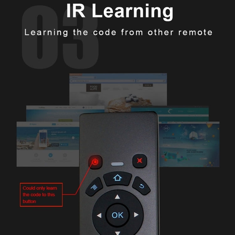T6 Colorful Light Version Air Mouse 2.4GHz Wireless Keyboard Remote Controller with Touchpad & IR Learning for PC, Android TV Box / Smart TV, Multi-media Devices - MINI PC Accessories & Gadgets by PMC Jewellery | Online Shopping South Africa | PMC Jewellery