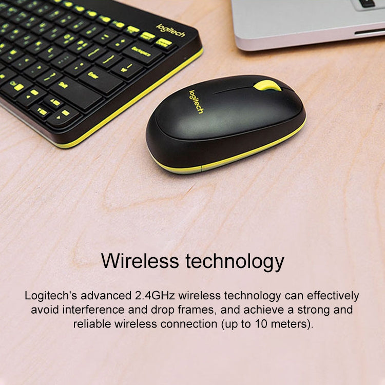 Logitech MK240 Nano Wireless Keyboard and Mouse Set(Black) - Wireless Keyboard by Logitech | Online Shopping South Africa | PMC TechLife | Buy Now Pay Later Mobicred