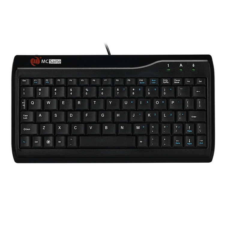 MC Saite MC-8017 Wired 78 Keys Mini Multimedia Computer Keyboard(Black) - Wired Keyboard by MC Saite | Online Shopping South Africa | PMC TechLife | Buy Now Pay Later Mobicred