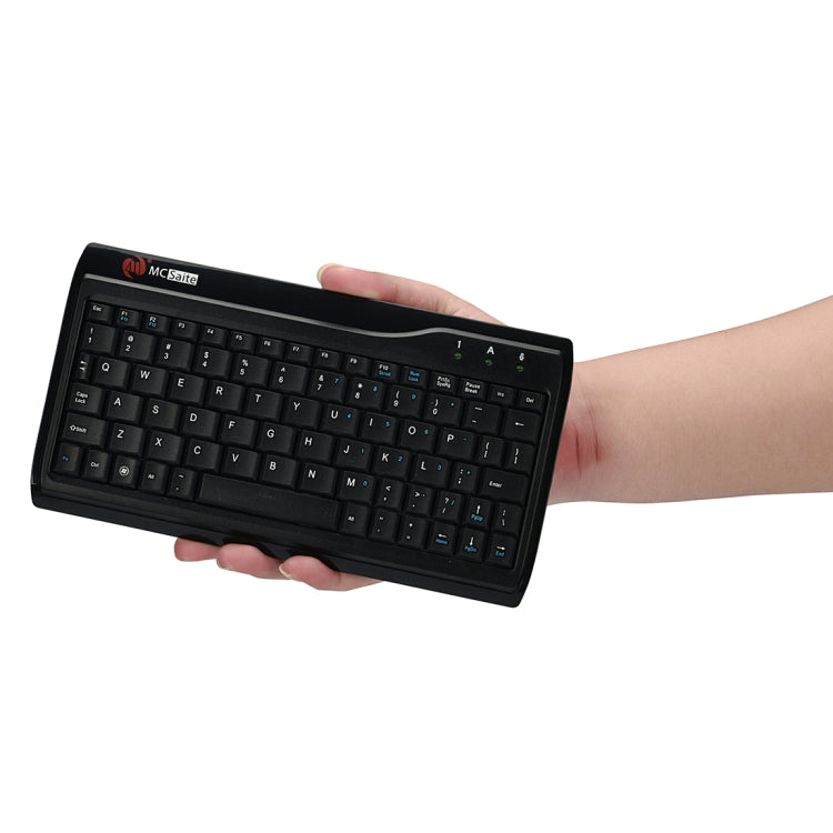MC Saite MC-8017 Wired 78 Keys Mini Multimedia Computer Keyboard(Black) - Wired Keyboard by MC Saite | Online Shopping South Africa | PMC TechLife | Buy Now Pay Later Mobicred