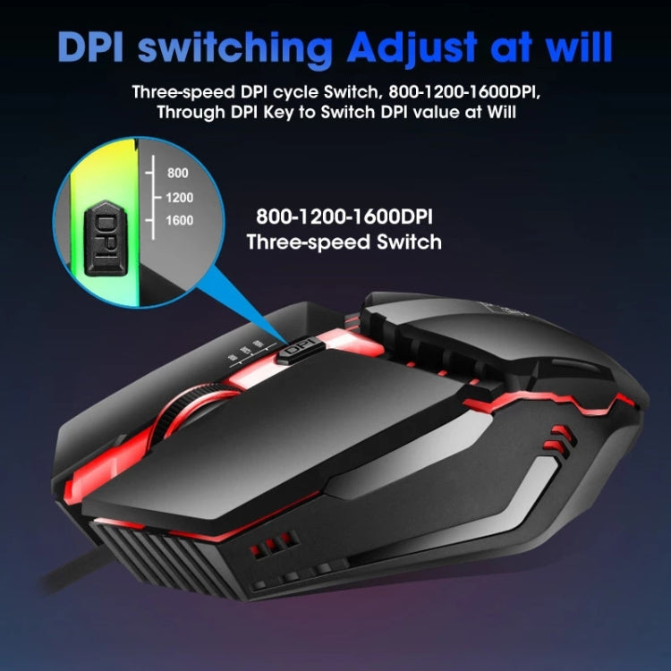 ZGB K3 USB RGB Streamer Wired Gaming Mouse(Black) - Wired Mice by Chasing Leopard | Online Shopping South Africa | PMC TechLife | Buy Now Pay Later Mobicred