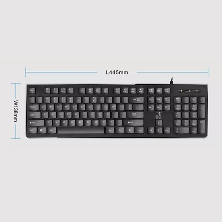 ZGB S500 Round Key USB Wired Computer Keyboard (White) - Wired Keyboard by Chasing Leopard | Online Shopping South Africa | PMC Jewellery