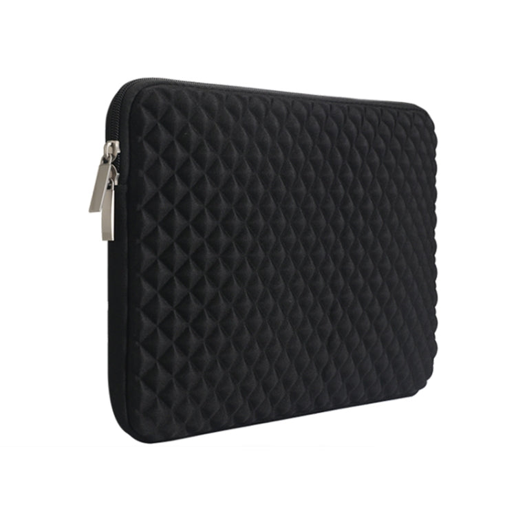 Diamond Texture Laptop Liner Bag, Size: 15.6 inch (Black) - 15.6 - 17 inch by PMC Jewellery | Online Shopping South Africa | PMC Jewellery