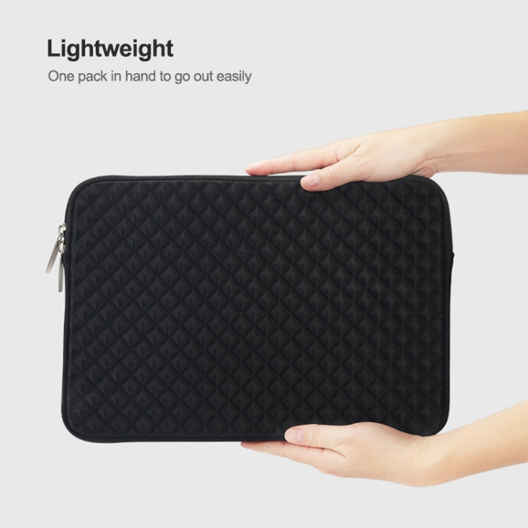 Diamond Texture Laptop Liner Bag, Size: 15.6 inch (Black) - 15.6 - 17 inch by PMC Jewellery | Online Shopping South Africa | PMC Jewellery