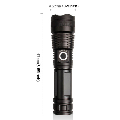 X81-P50 Luminous Flux: 3500lm LED Flashlight, Retractable Focus Function (Black) - LED Flashlight by PMC Jewellery | Online Shopping South Africa | PMC Jewellery | Buy Now Pay Later Mobicred