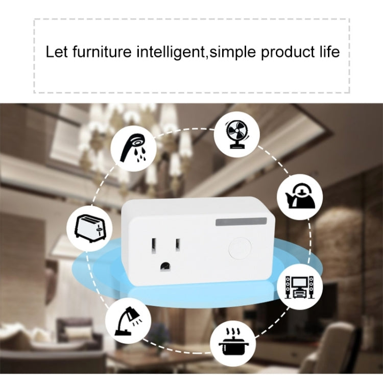 10A WiFi 2.4GHz APP Remote Control Timing Smart Socket Works with Alexa & Google Home, AC 110-250V, US Plug - Smart Socket by PMC Jewellery | Online Shopping South Africa | PMC Jewellery
