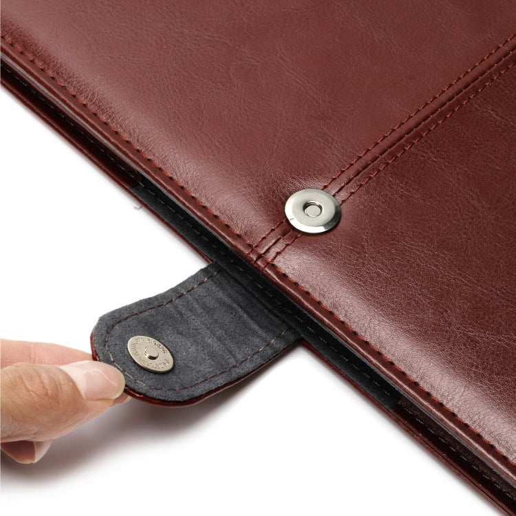 For Macbook Pro 15.4 inch Laptop Crazy Horse Texture Horizontal Flip Leather Case (Brown) - MacBook Pro Cases by PMC TechLife | Online Shopping South Africa | PMC TechLife