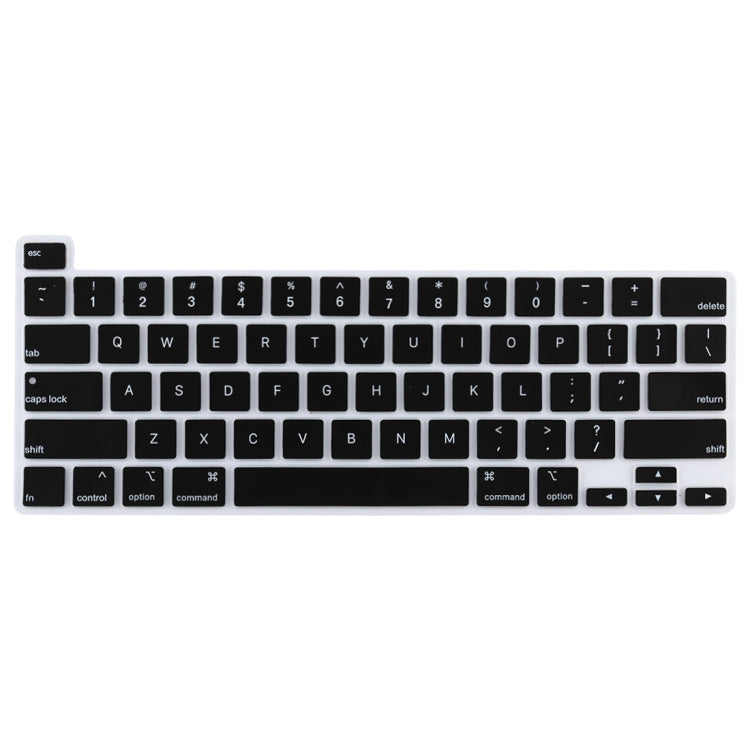 Dustproof Silicone Laptop Keyboard Protective Film for MacBook Pro 13.3 inch 2022 (Black) - Keyboard Protector by PMC TechLife | Online Shopping South Africa | PMC TechLife