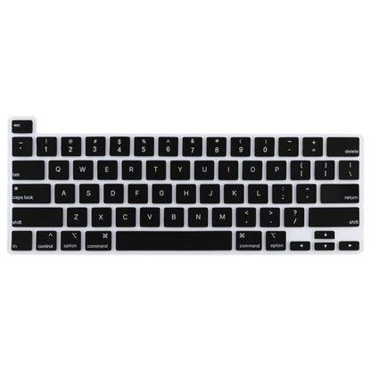 Dustproof Silicone Laptop Keyboard Protective Film for MacBook Pro 13.3 inch 2022 (Black) - Keyboard Protector by PMC Jewellery | Online Shopping South Africa | PMC Jewellery