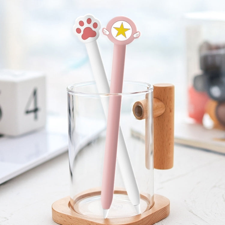Cute Cartoon Silicone Protective Cover for Apple Pencil 2(White) - Pencil Accessories by PMC TechLife | Online Shopping South Africa | PMC TechLife