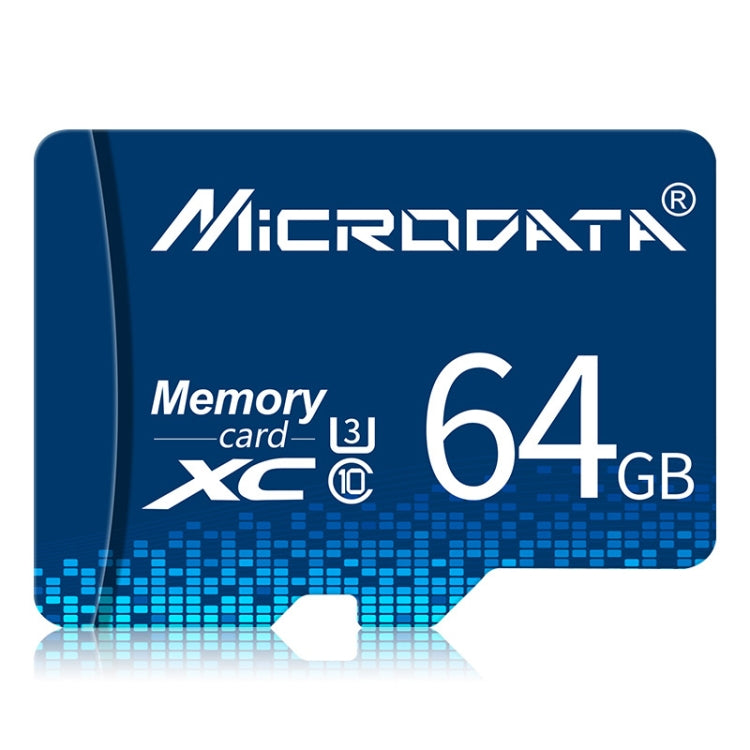 MICRODATA 64GB U3 Blue TF(Micro SD) Memory Card - Micro SD Card by MiCRODATA | Online Shopping South Africa | PMC Jewellery