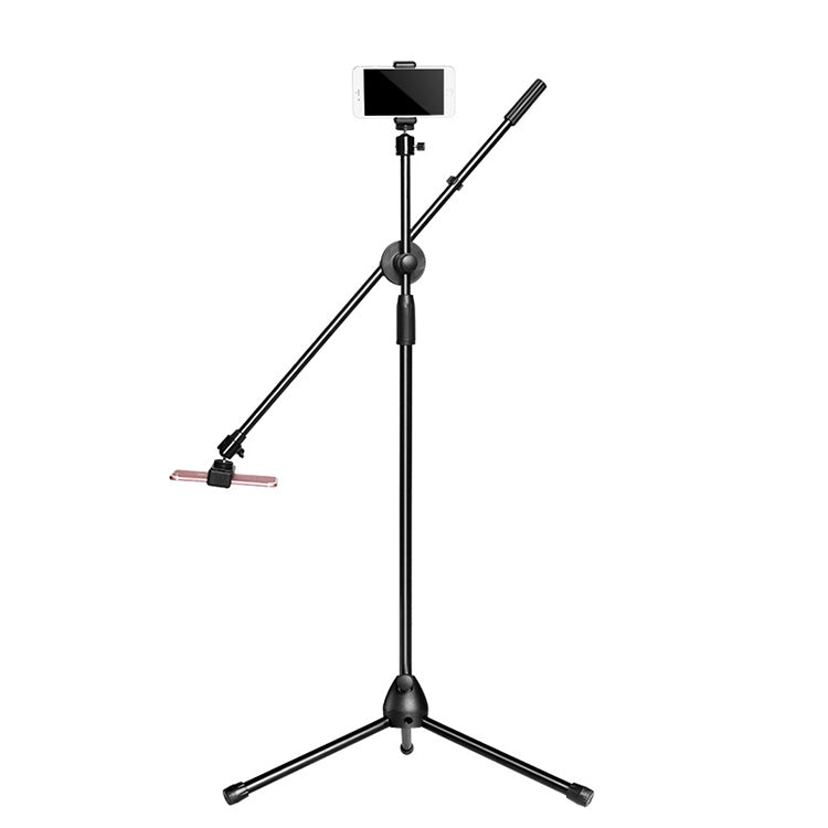 Desktop Mobile Phone Overhead Bracket Photography Micro-Course Video Recording Live Broadcasting Tripod,Dual-camera Setup - Stand by PMC Jewellery | Online Shopping South Africa | PMC Jewellery