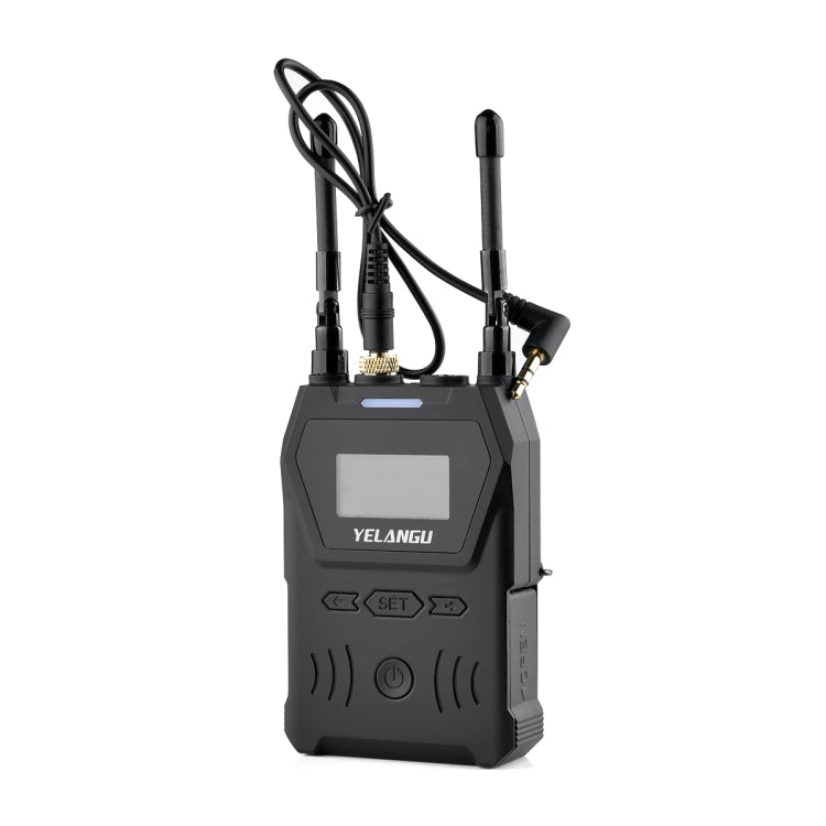 YELANGU YLG9929C MX4 Dual-Channel 100CH UHF Wireless Microphone System with Transmitter and Receiver for DSLR Cameras and Video Cameras(Black) - Camera Microphone by YELANGU | Online Shopping South Africa | PMC Jewellery | Buy Now Pay Later Mobicred