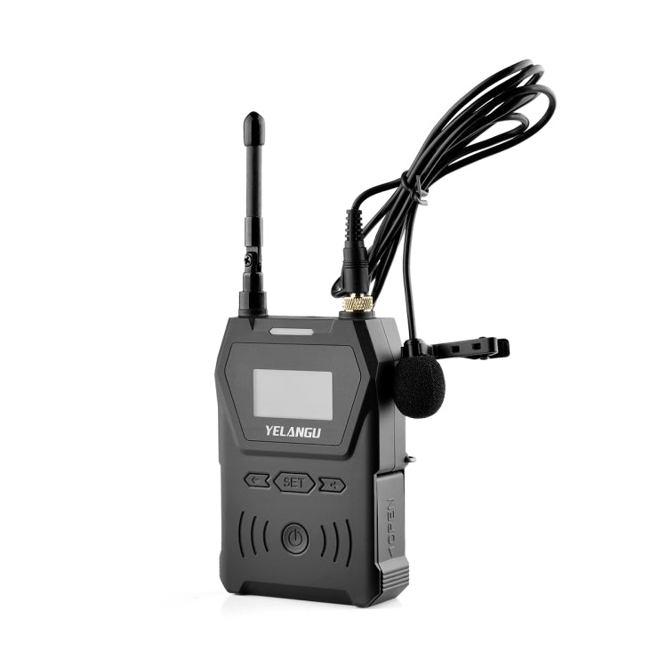 YELANGU YLG9929C MX4 Dual-Channel 100CH UHF Wireless Microphone System with Transmitter and Receiver for DSLR Cameras and Video Cameras(Black) - Camera Microphone by YELANGU | Online Shopping South Africa | PMC Jewellery | Buy Now Pay Later Mobicred