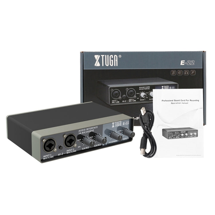 XTUGA E22 Audio Interface Professional Sound Card - Live Sound Effects Processors by XTUGA | Online Shopping South Africa | PMC TechLife