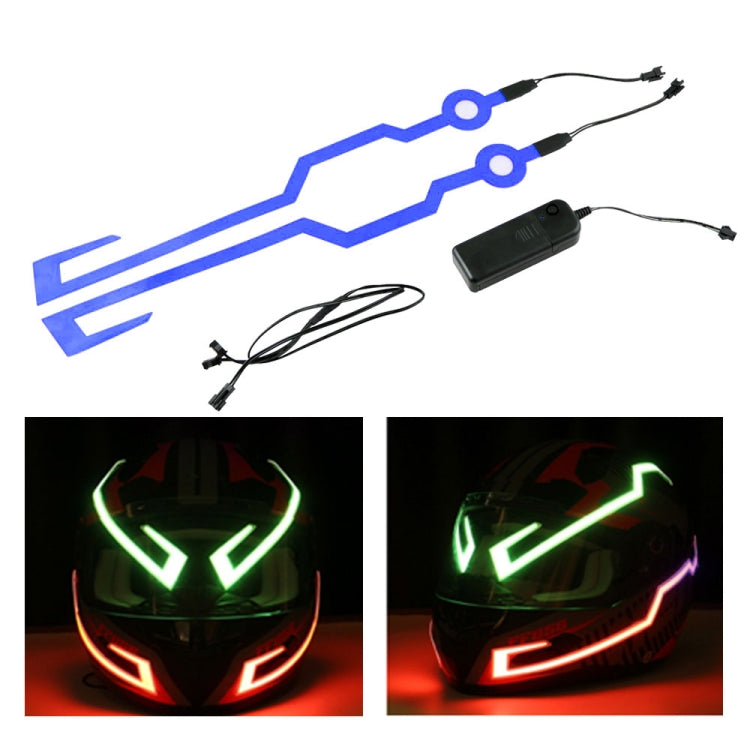 MB-MHL002 Motorcycle Modification Accessories Universal Pasteable Helmet Light Strip(Blue) - Ornamental Parts by PMC TechLife | Online Shopping South Africa | PMC TechLife | Buy Now Pay Later Mobicred
