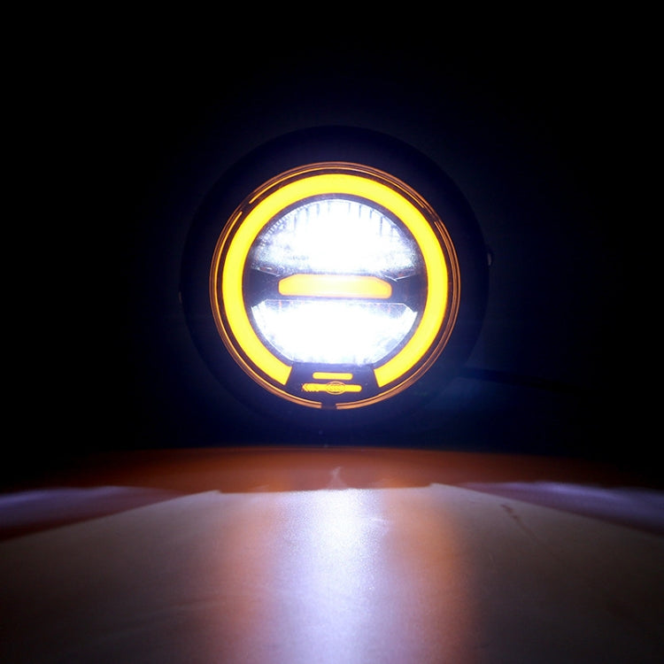 Motorcycle 5.75 inch Harley Headlight Retro Lamp LED Light Modification Accessories (Yellow) - Headlights by PMC TechLife | Online Shopping South Africa | PMC TechLife | Buy Now Pay Later Mobicred