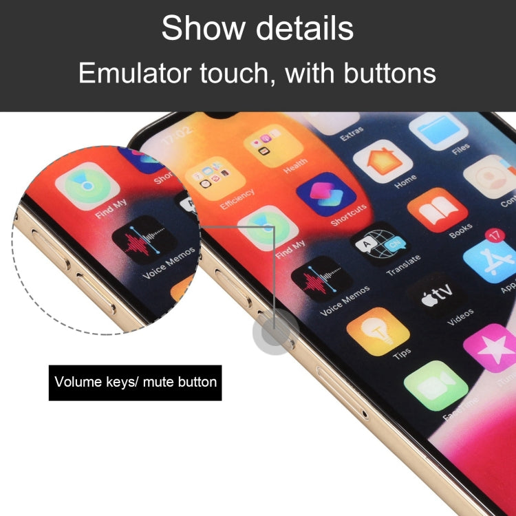 For iPhone 13 Pro Color Screen Non-Working Fake Dummy Display Model(Gold) - free shipping - PMC TechLife - Order now!