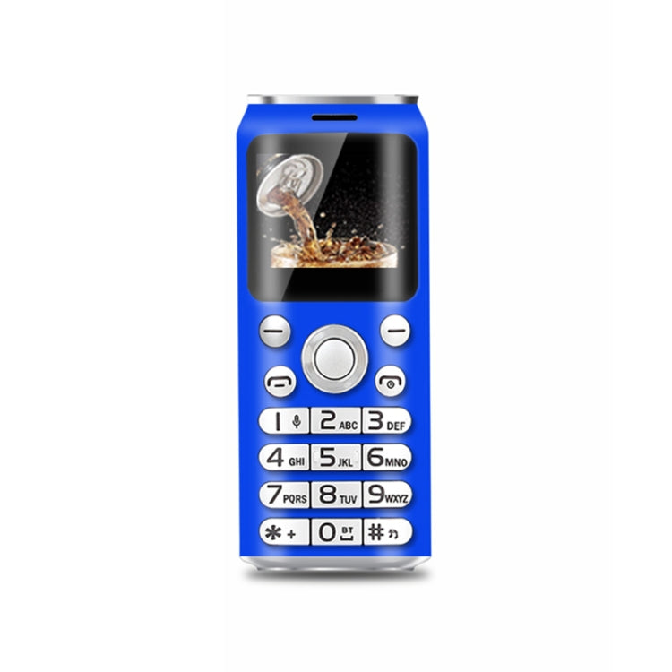 Satrend K8 Mini Mobile Phone, 1.0 inch, Hands Free Bluetooth Dialer Headphone, MP3 Music, Dual SIM, Network: 2G(Blue) - SATREND by SATREND | Online Shopping South Africa | PMC Jewellery | Buy Now Pay Later Mobicred