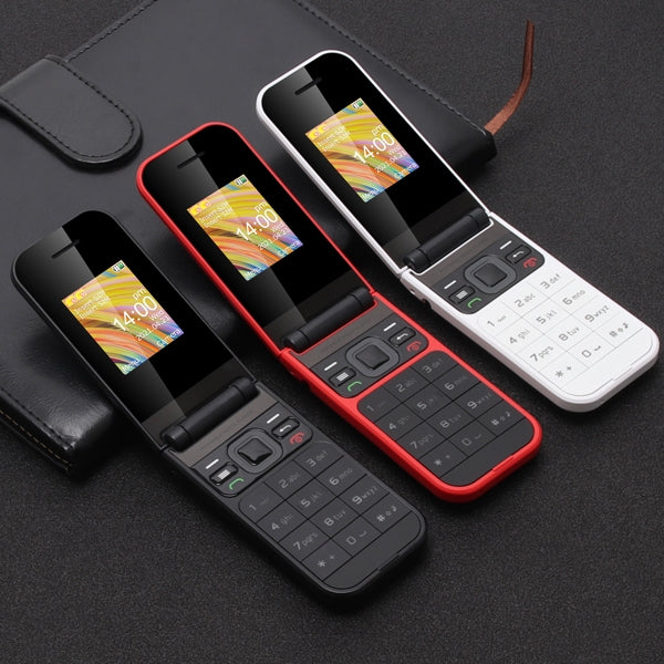 UNIWA F2720 Flip Phone, 1.77 inch, SC6531E, Support Bluetooth, FM, GSM, Dual SIM(Black) - UNIWA by UNIWA | Online Shopping South Africa | PMC TechLife