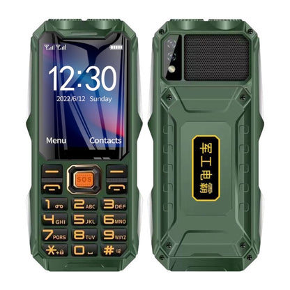 Mafam 4G Triple Proofing Elder Phone, Waterproof Shockproof Dustproof, 16800mAh Battery, 2.4 inch, 21 Keys, Bluetooth, LED Flashlight, FM, SOS, Dual SIM, Network: 2G (Green) - Others by PMC Jewellery | Online Shopping South Africa | PMC Jewellery