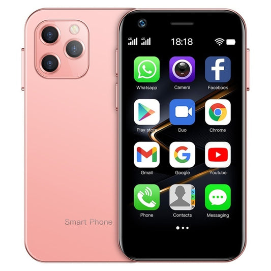 SOYES XS12 Pro, 4GB+32GB, Face Recognition, 3.0 inch Android 10.0 MTK6750 Octa Core, Bluetooth, WiFi, FM, OTG, Network: 4G, Dual SIM, Support Google Play (Pink) - SOYES by SOYES | Online Shopping South Africa | PMC Jewellery