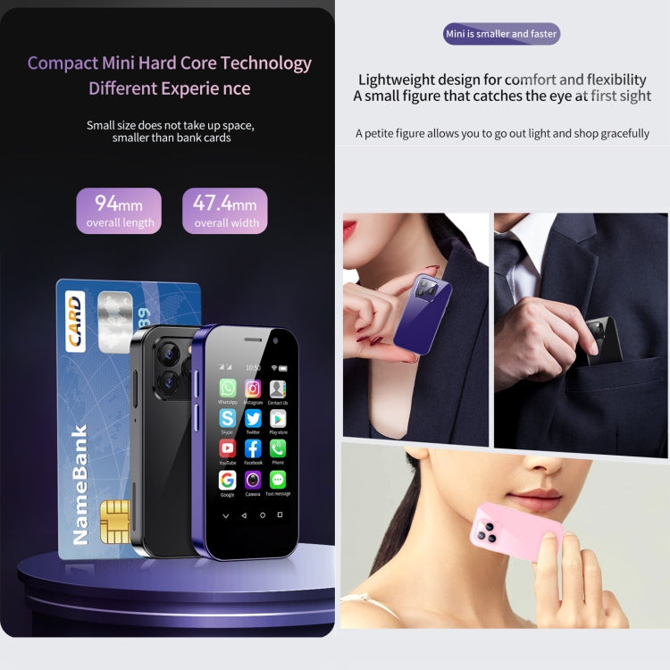 SOYES 14 Pro, 3GB+64GB, Face Recognition, 3.0 inch Android 9.0 MTK6739CW Quad Core up to 1.28GHz, OTG, Network: 4G, Dual SIM, Support Google Play(Black) - SOYES by SOYES | Online Shopping South Africa | PMC TechLife