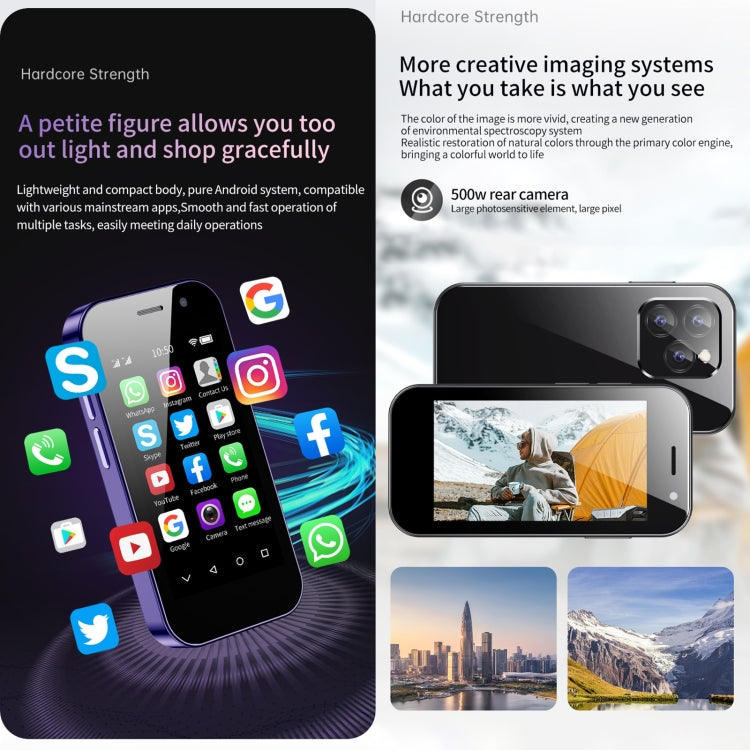 SOYES 14 Pro, 3GB+64GB, Face Recognition, 3.0 inch Android 9.0 MTK6739CW Quad Core up to 1.28GHz, OTG, Network: 4G, Dual SIM, Support Google Play(Black) - SOYES by SOYES | Online Shopping South Africa | PMC TechLife