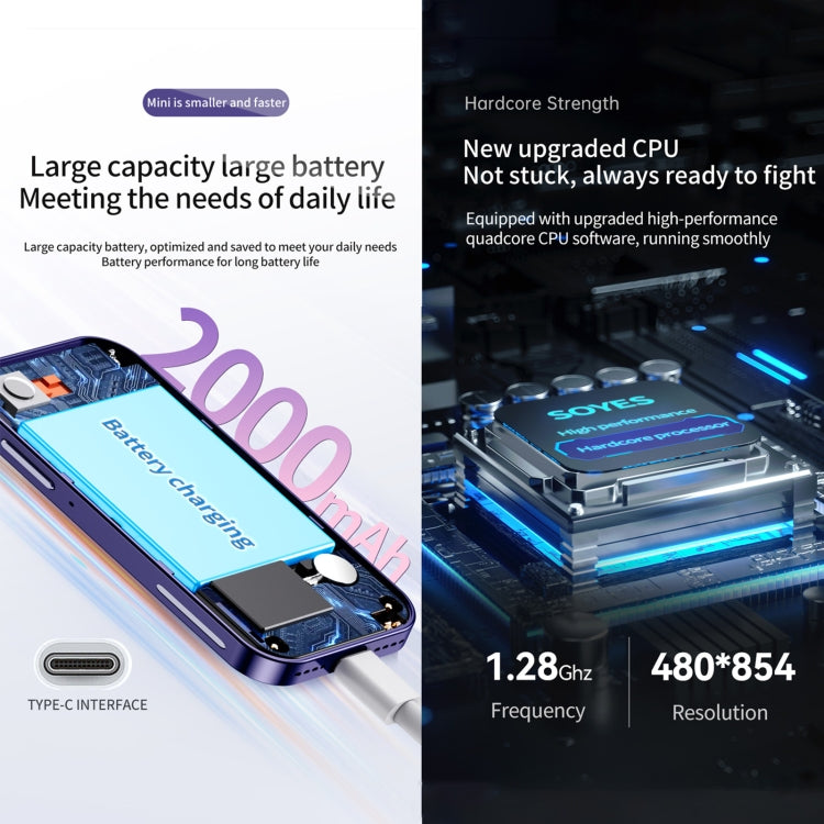 SOYES 14 Pro, 3GB+64GB, Face Recognition, 3.0 inch Android 9.0 MTK6739CW Quad Core up to 1.28GHz, OTG, Network: 4G, Dual SIM, Support Google Play(Black) - SOYES by SOYES | Online Shopping South Africa | PMC TechLife