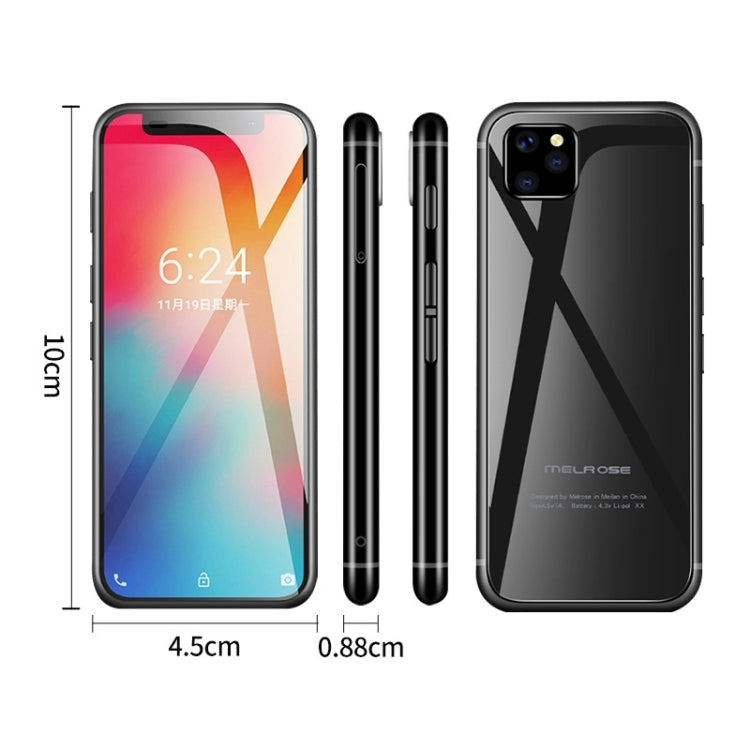 MELROSE 2019, 3GB+32GB, Face ID & Fingerprint Identification, 3.4 inch, Android 8.1 MTK6739V/WA Quad Core up to 1.28GHz, Network: 4G, Dual SIM, Support Google Play (Black) - Melrose by PMC Jewellery | Online Shopping South Africa | PMC Jewellery