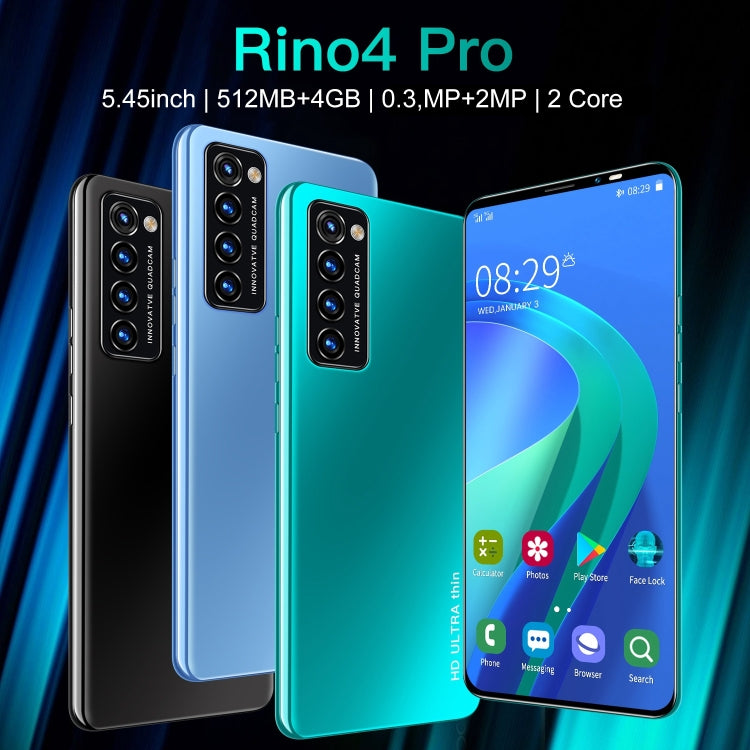 P55-Rino4 Pro, 512MB+4GB, 5.45 inch Screen, Face Identification, Android 4.4.2 MTK6572 Dual Core, Network: 3G (Black) -  by PMC Jewellery | Online Shopping South Africa | PMC Jewellery