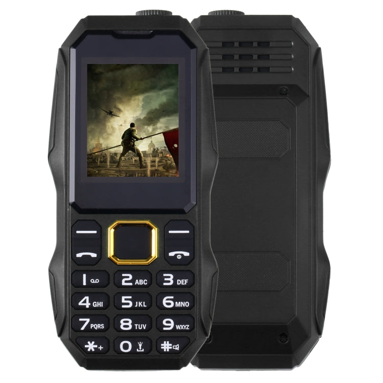 W2025 Triple Proofing Elder Phone, Waterproof Shockproof Dustproof, 5800mAh Battery, 1.8 inch, 21 Keys, LED Flashlight, Dual SIM(Black) - Others by PMC TechLife | Online Shopping South Africa | PMC TechLife