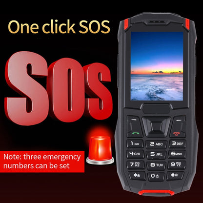 Rugtel R2C Rugged Phone, IP68 Waterproof Dustproof Shockproof, 2.4 inch, MTK6261D, 2500mAh Battery, SOS, FM, Dual SIM(Red) - Others by Rugtel | Online Shopping South Africa | PMC Jewellery | Buy Now Pay Later Mobicred