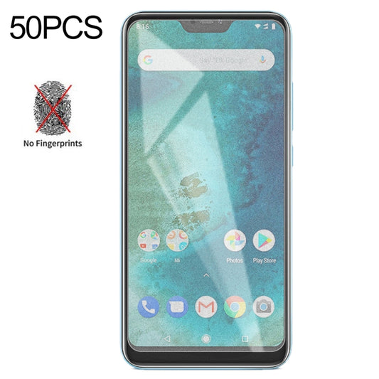 50 PCS Non-Full Matte Frosted Tempered Glass Film for Xiaomi Redmi 6 Pro, No Retail Package -  by PMC Jewellery | Online Shopping South Africa | PMC Jewellery