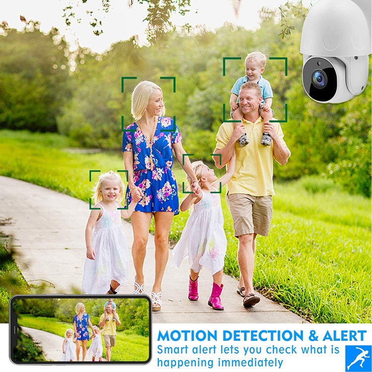 Tuya QX45 1080P Full HD IP65 Waterproof 2.4G Wireless IP Camera, Support Amazon Alexa & Google Home & Motion Detection & Two-way Audio & Night Vision & TF Card, US Plug - Dome Camera by PMC Jewellery | Online Shopping South Africa | PMC Jewellery