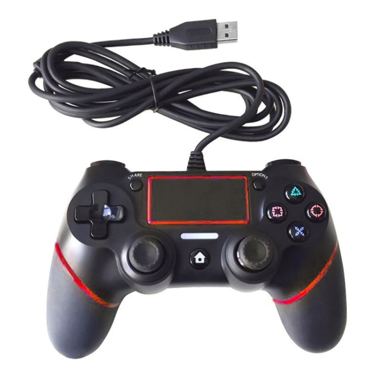 Wired Game Controller for Sony Playstation PS4(Red) - Gamepads by PMC Jewellery | Online Shopping South Africa | PMC Jewellery