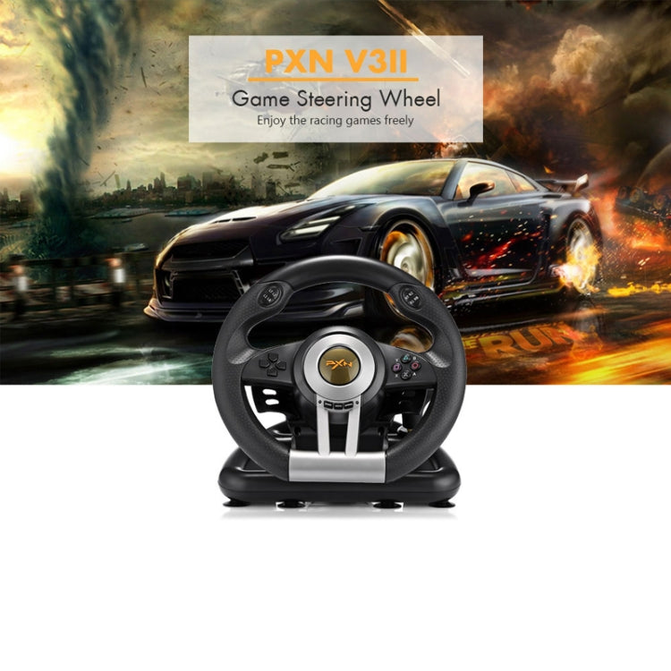PXN-V3 Racing Game Steering Wheel for PC / PS3 / 4 / xbox one / switch(Orange) - free shipping - PMC TechLife - Order now!