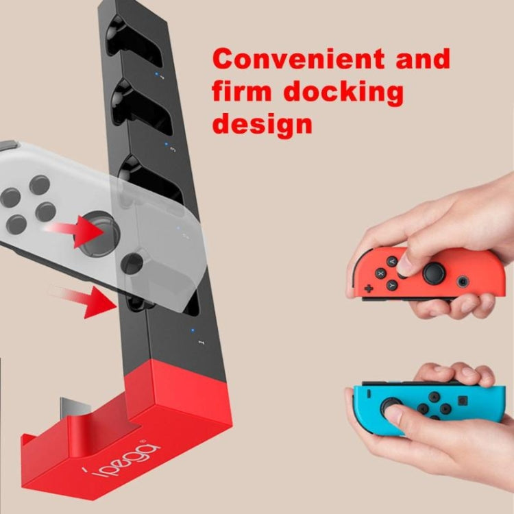 iPega PG-9186 Game Controller Charger Charging Dock Stand Station Holder with Indicator for Nintendo Switch Joy-Con - Charger & Power by ipega | Online Shopping South Africa | PMC Jewellery | Buy Now Pay Later Mobicred