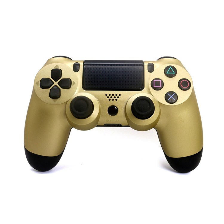 Wireless Bluetooth Game Handle Controller with Lamp for PS4, US Version(Gold) - Gamepads by PMC Jewellery | Online Shopping South Africa | PMC Jewellery