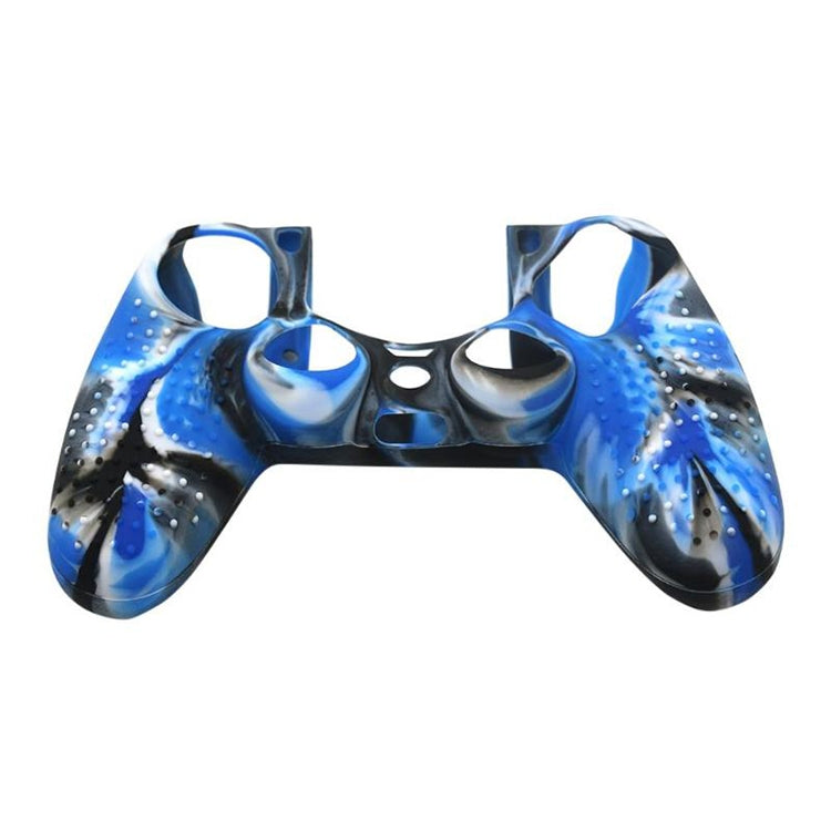 Non-slip Silicone Protective Case for Sony PS4(Black Blue) - Cases by PMC TechLife | Online Shopping South Africa | PMC TechLife