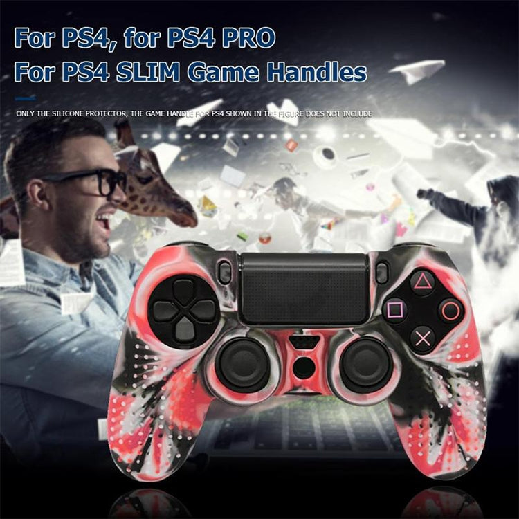 Non-slip Silicone Protective Case for Sony PS4(Red + Black) - Cases by PMC TechLife | Online Shopping South Africa | PMC TechLife
