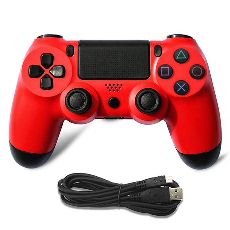 For PS4 Wired Game Controller Gamepad(Red) - Gamepads by PMC Jewellery | Online Shopping South Africa | PMC Jewellery